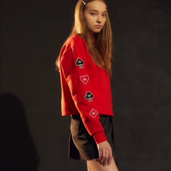adidas playing card sweatshirt